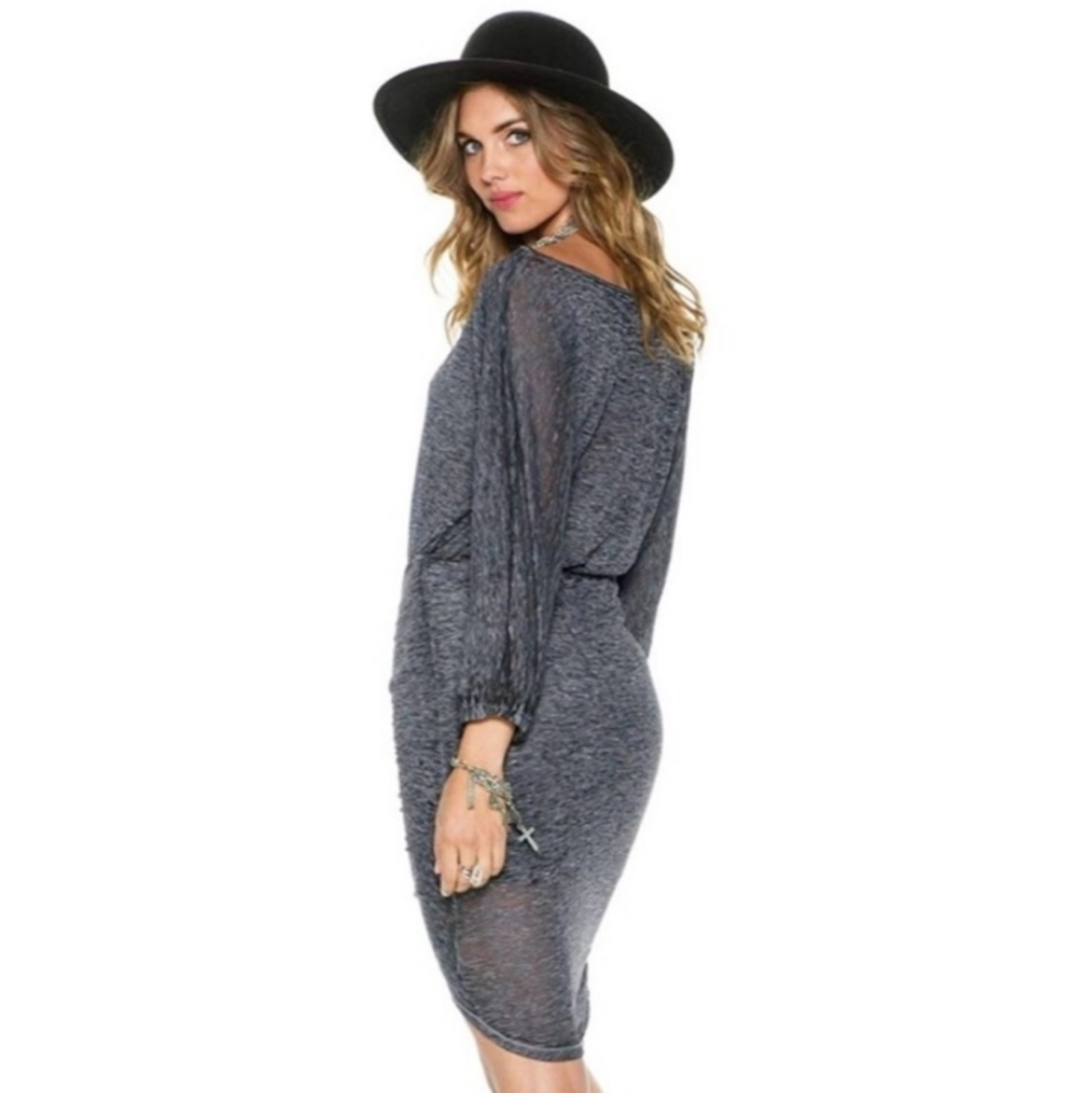 Free people Tidepool Mini Dress in Black - Picture 7 of 16